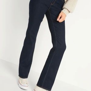 🔴Old Navy Mid-rise Kicker Bootcut Dark Wash Jeans
